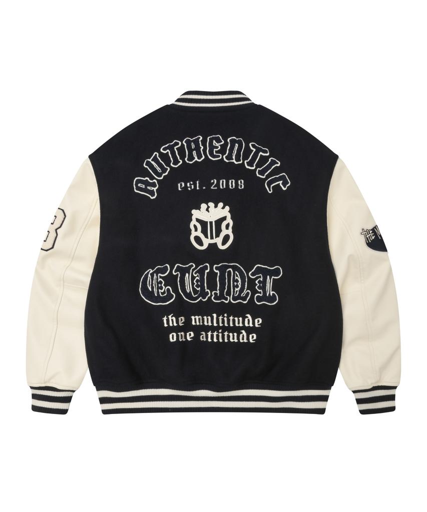COVERNAT Diploma C Logo Wool Varsity Dark Navy