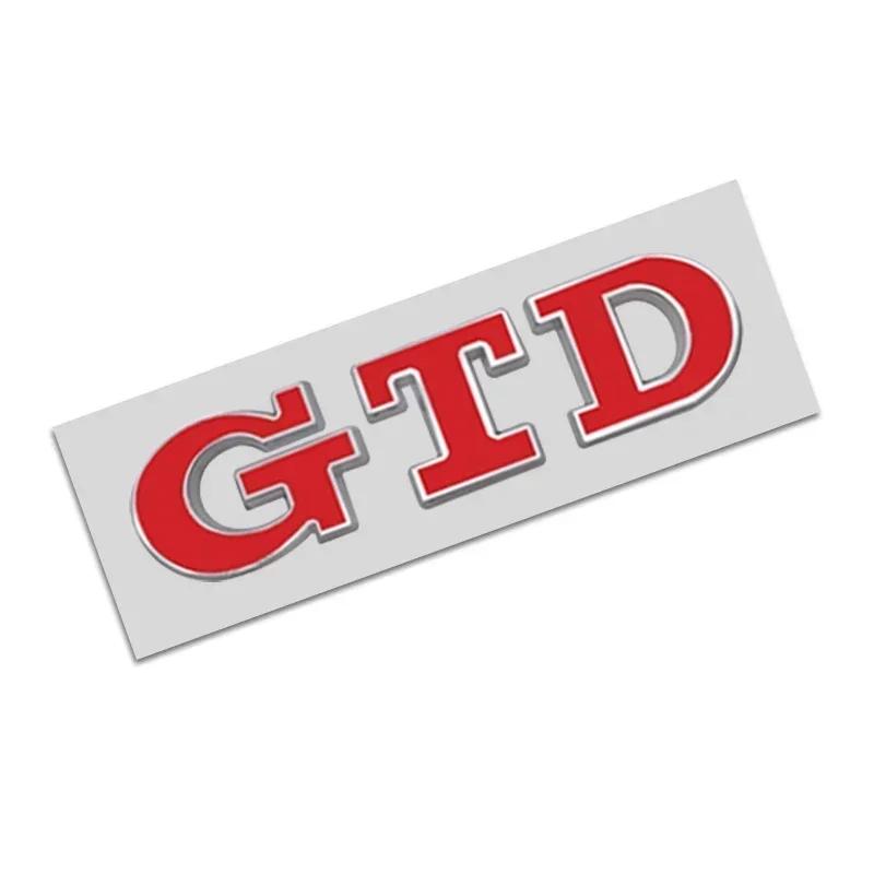 2025 Hot GTD Emblem 3D Metal Car Sticker Tailgate Badge Sticker Decal For Volkswagen VW Polo Golf 5 6 7 Passat Scirocco GTD Acce