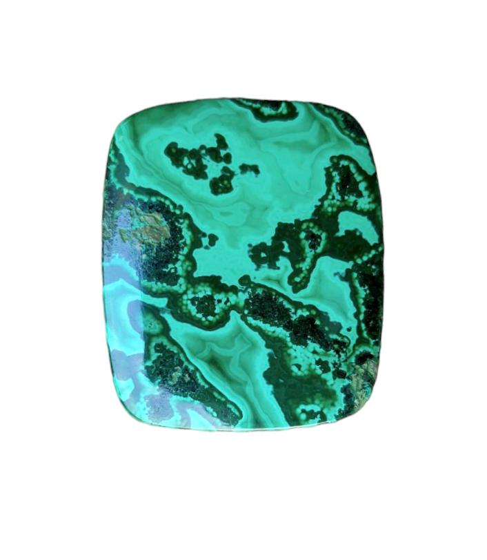 Amazing Designer Malachite Cabochon, 85.70 Carat, Healing Gemstone, Loose Stones, Malachite Cabochon, 38x32x5 MM.