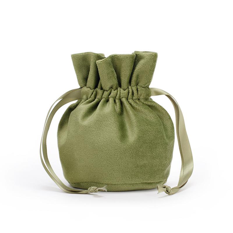 1 Stück Flanell Kordelzugbeutel Schmuck Geschenk Süßigkeiten Zugband Verpackungsbeutel Hochzeit Weihnachten Flanell Kosmetik Aufbewahrungsbeutel