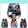 Spacious Demon Slayer Backpack Oxford Fabric Unisex Anime-inspired Schoolbag