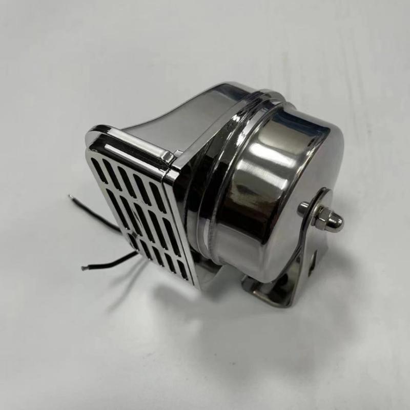 Standard Vehicle Horn Set 12V 24V High Low Tone Loud 120dB Stainless Steel Long Lasting