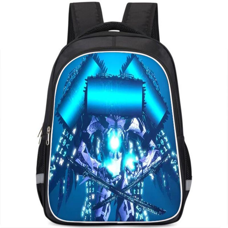 Vibrant Cartoon Character Backpack For Kids Stylish Oxford Cloth Large Capacity