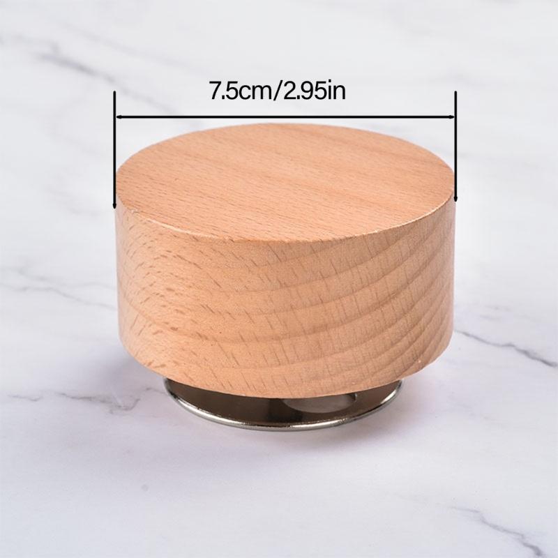 Hölzerne Spieluhr mit rotierender kleiner Tierfigur Mechanisches Musikalisches Ornament für Heimdekoration und ein einzigartiges Geschenk