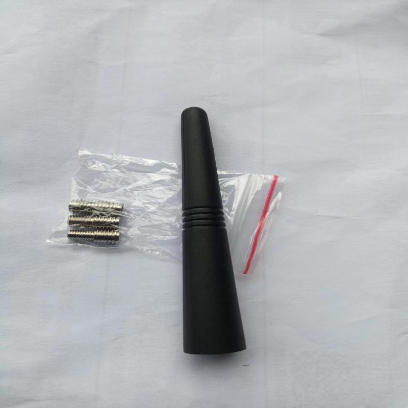 1 Set Autoantenne Mini Kurz Fahrzeugzubehör Starkes Radio Dachmontage Fm Am Dab Schwarz 9cm Länge Auto Universal Mit Schrauben