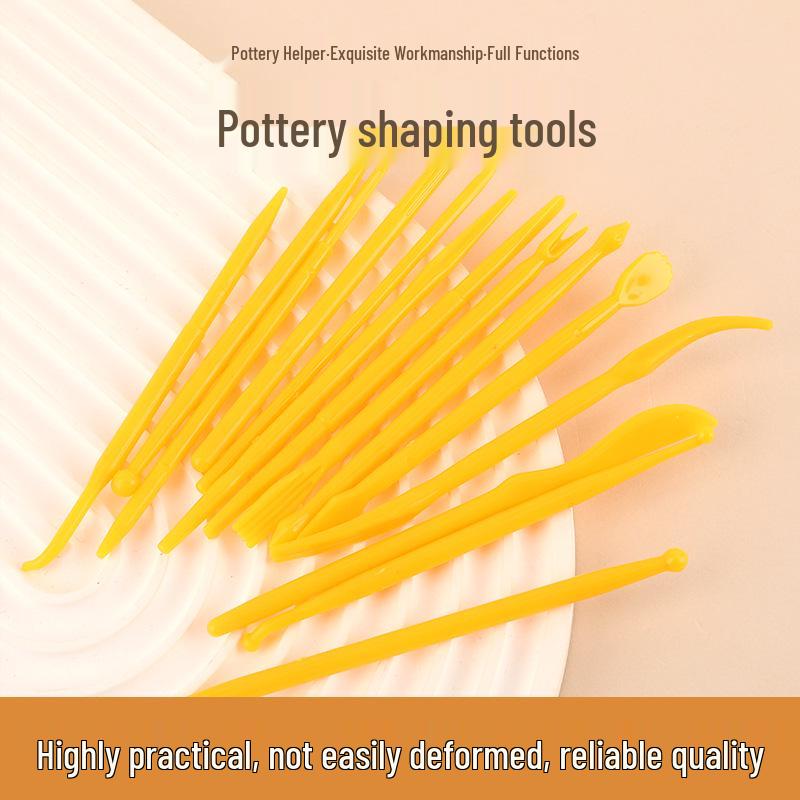 14-Piece DIY Polymer Clay Embossing & Carving Tool Set for Kids