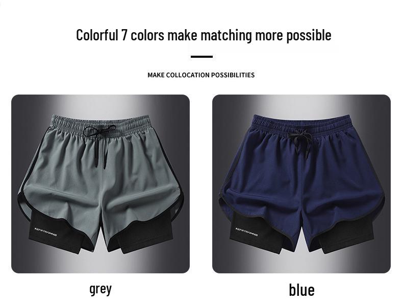 Men's Ice Silk Quick-Dry Running Shorts: Summer Marathon & Track Fitness Special