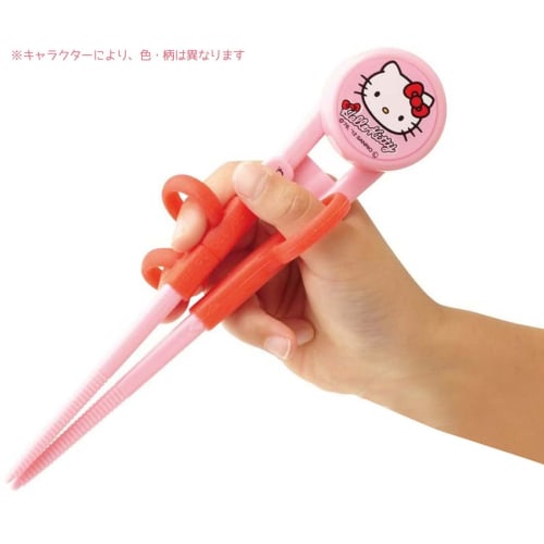 Skater Children's Training Chopsticks, 14cm, Ages 2-7, Right-Handed, Square Tips for Easy Grip, "Gaspard and Lisa" ADXT1-A