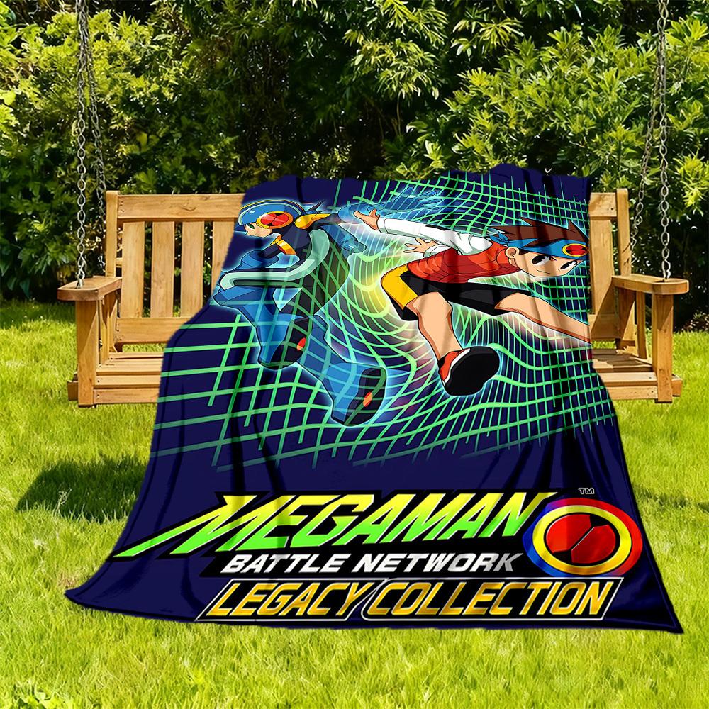 

1pc Rockman X All-Season Comfort, Outdoor Flannel Blanket - Soft, Warm & Cozy for Naps, Camping & Travel 015 130x150cm