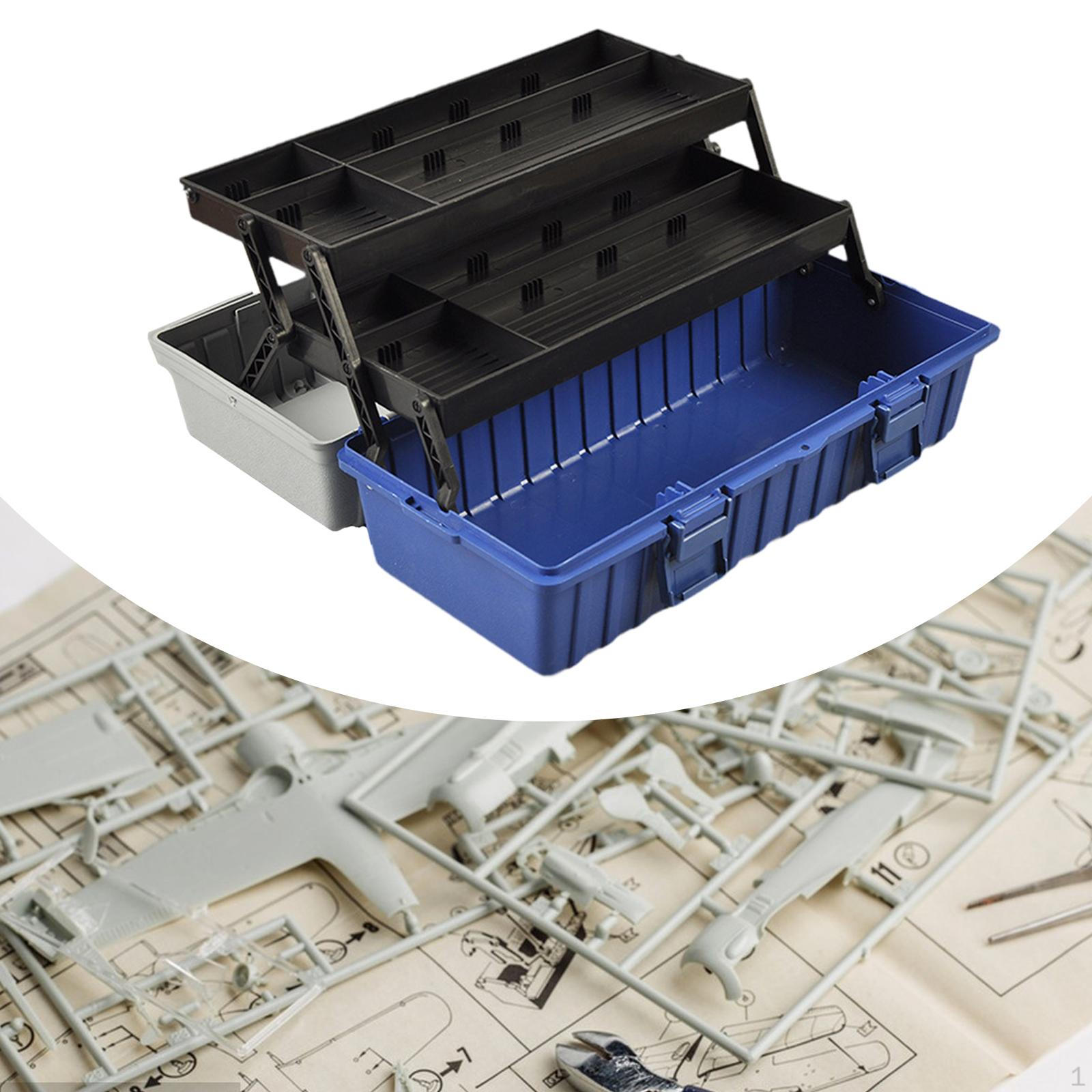 3-слойная складная модель ящик для хранения инструментов прочный складной чехол с легким доступом для Deep Blue Black 2359₽