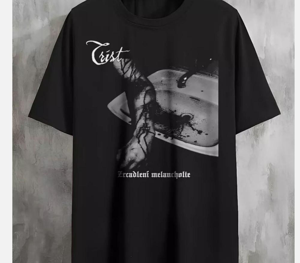 

Trist band Album Zrcadlení melancholie black T-shirt Unisex All sizes Unisex T-Shirt XXXL