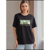 Loose Printed T-shirt Western Style New Fashion Loose Casual Print Short sleeve Cotton T-shirt Top