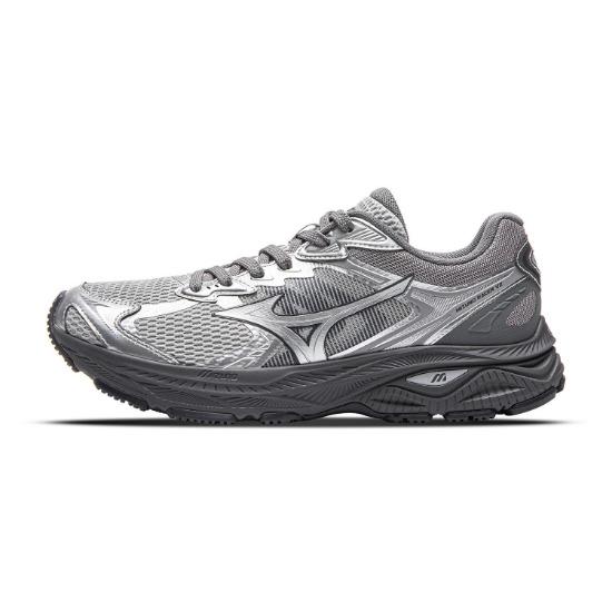 Mizuno Racer V2 Retro Functional Trendy Versatile Casual Comfortable Low-Top Running Shoes Unisex Sneaker Silver Shark-Gray Ebony-Gray D1GH250613