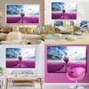 Modern Minimalist Crystal Porcelain Wall Art With Diamond Accents For Living Room Decor