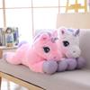 Giant Size 110/60Cm Kawaii Unicorn Plush Toy Soft Stuffed Popular Cartoon Doll Animal Horse  Toys For Children Girls