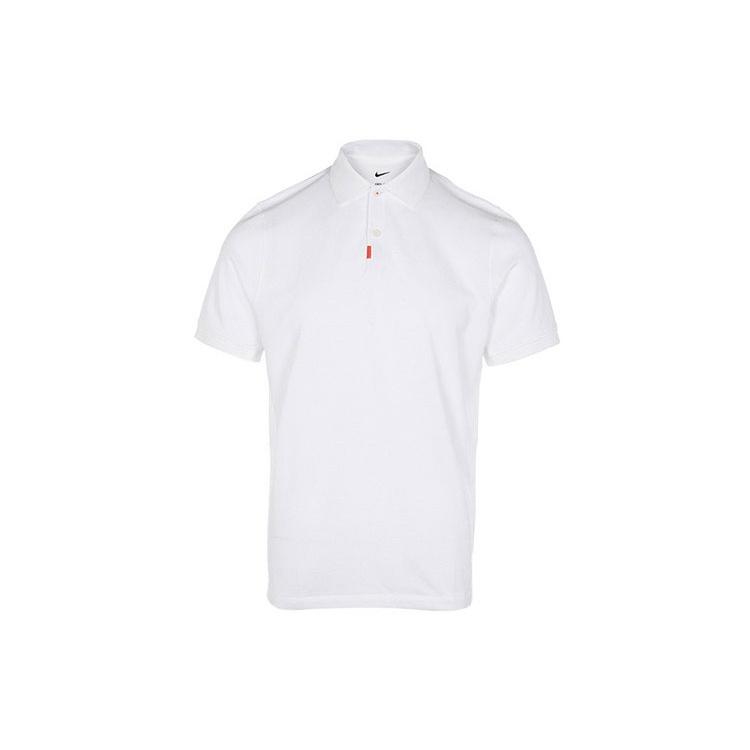 Men s Nike Solid Color Logo Embroidered Half-Fastening Pullover Short Sleeve White Polo Shirt DB3264-100 XXL