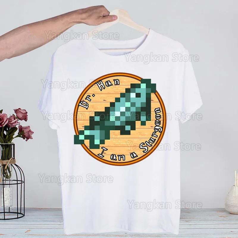 Trička Stardew Valley Vtipná Hip Hop Letní Dámská Pánská Trička Streetwear Ulzzang Harajuku Tričko