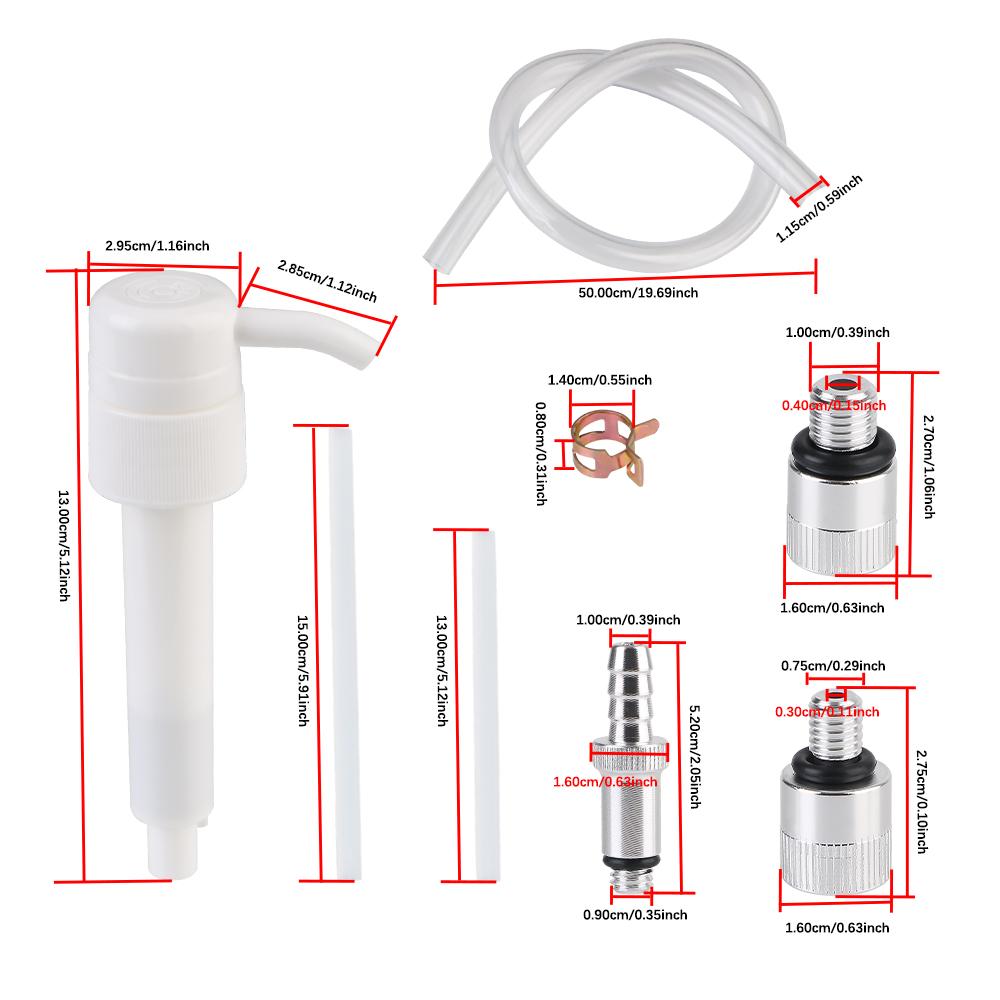 Mit 3/8 Zoll Untergetriebeölpumpe 8 mm 10 mm Adaptern Universell für Standard-Quartflaschen Mariner Außenbordmotoren