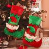 Christmas Tree Ornament Cartoon Elf Christmas Stockings Gift Bag Christmas Hanging Socks For Fireplaces Decoration