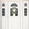 Pinkpum 20'' Eucalyptus Wreath for Front Door, Porch, Window - Green Decor for Home, Farmhouse - Spring, Summer, Fall, All Seasons