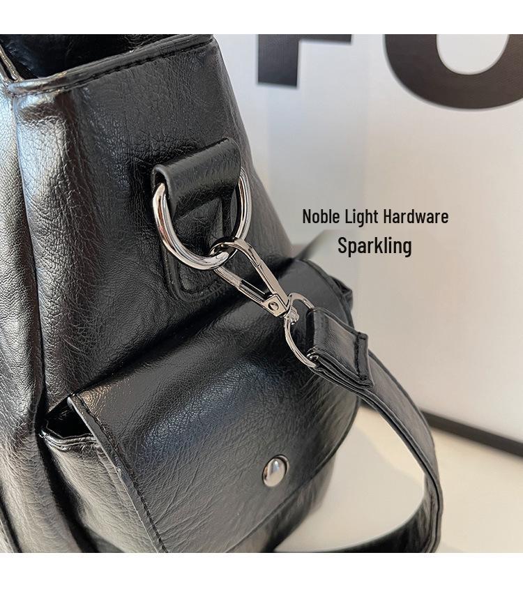 Damen 2025 Retro Tragetasche mit großem Fassungsvermögen - Elegante strukturierte Umhängetasche für Pendler und Kurztrips