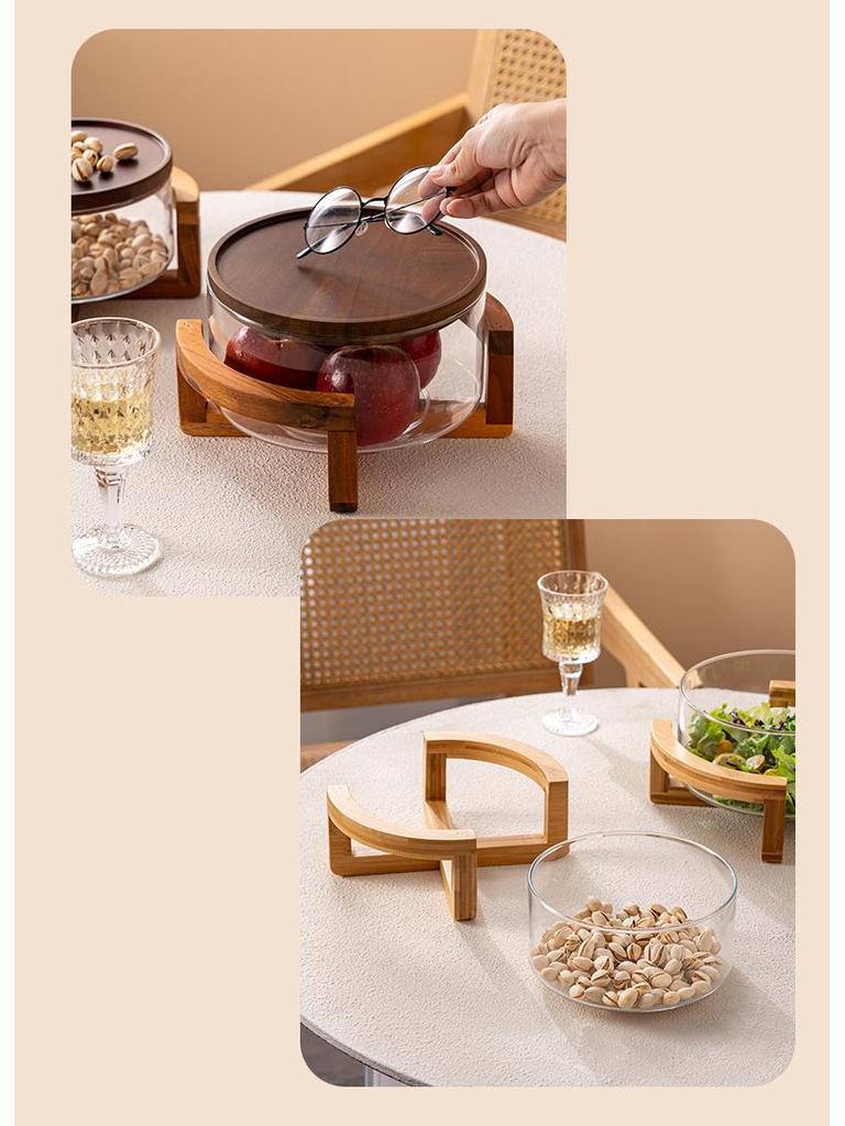 Japanese Glass Fruit & Salad Plate for Home