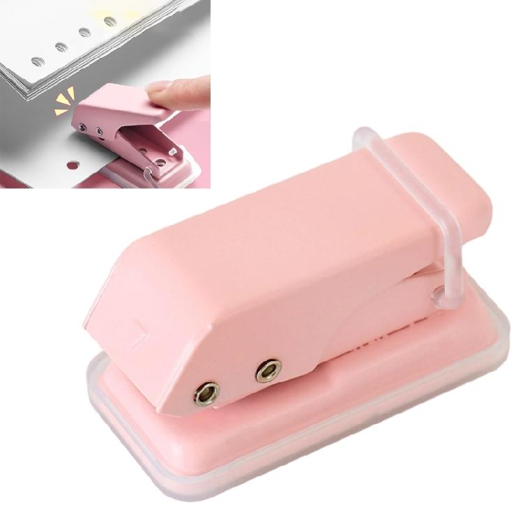 Plastic Hole Puncher For Multi Page Documents Smooth Punching Mechanism Travel Friendly Design Ideal Study Office Tool