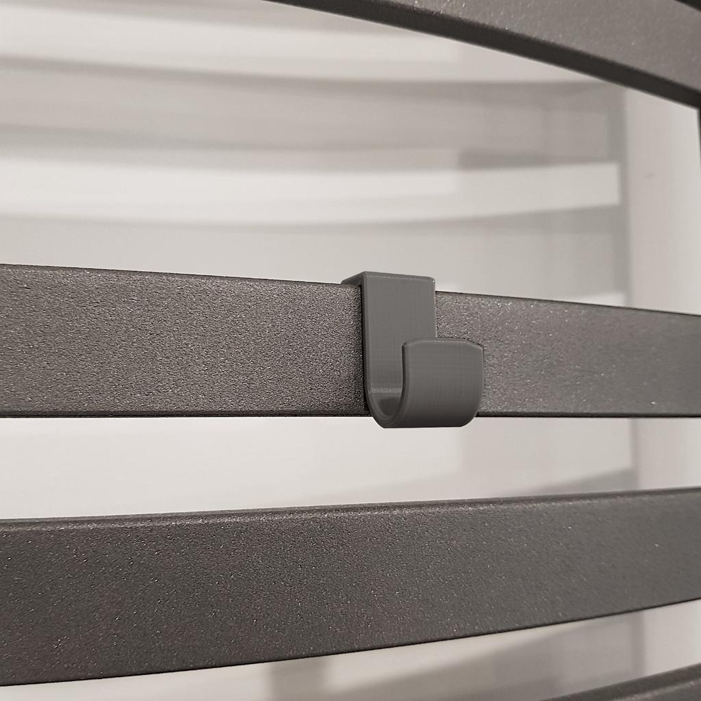 Set of 4 Radiator Hangers 10mm Gray