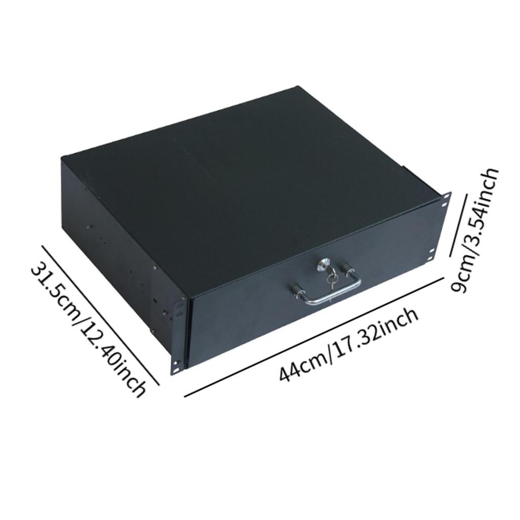 Lockable Deep Drawer Server Cabinet Case for 19" Network Equipment DJ