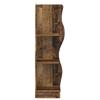 Corner Shelf with Shelf Reclaimed Wood Look 34 x 33 x 102 cm Wood Based Material