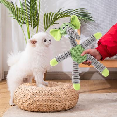 Toy Built-in Sound Anxiety Relief Dental Health Interactive Plush Chew Toy for Small