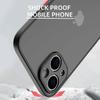 Matte Pc Phone Case For Iphone 15/14 Reflective Of Business Style Black Red Blue