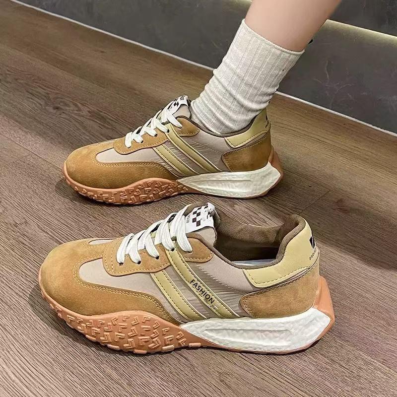 Foreign trade 2025 new casual women's shoes soft-soled breathable Forrest Gump shoes trendy fashion sports shoes lace-up board shoes