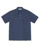 LAZY LAKE Striped Cooling Short Sleeve Shirt Navy