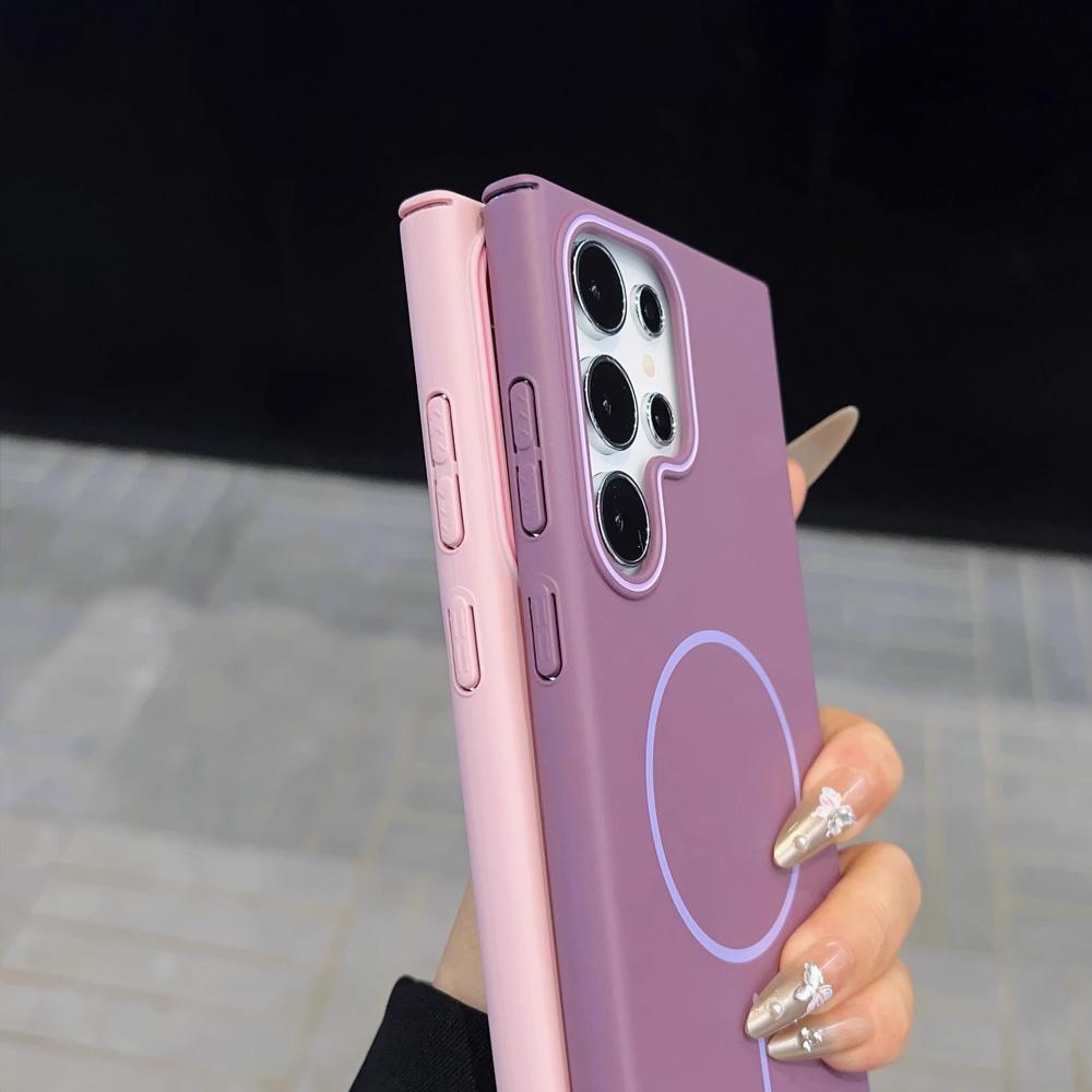 Luxusní tenký magnetický kryt pro Samsung Galaxy A55 A56 A26 A36 A06 A35 A25 A16 A15 5G Bezdrátové nabíjení Matný Nárazuvzdorný Tvrdý Kryt