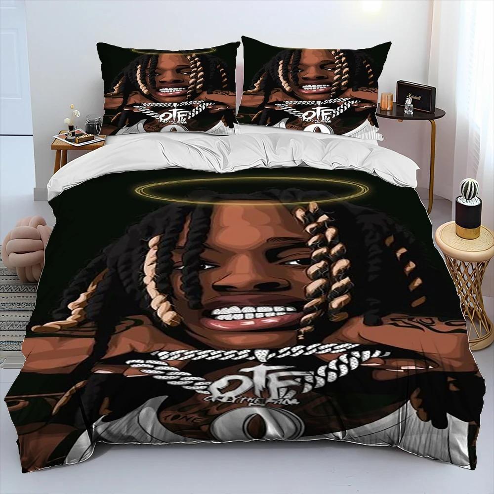 Hip Hop Art Rapper Legend Star Comforter Bedding SetDuvet Cover Bed Set Quilt Cover PillowcaseKing Queen Size Bedding Set Kids