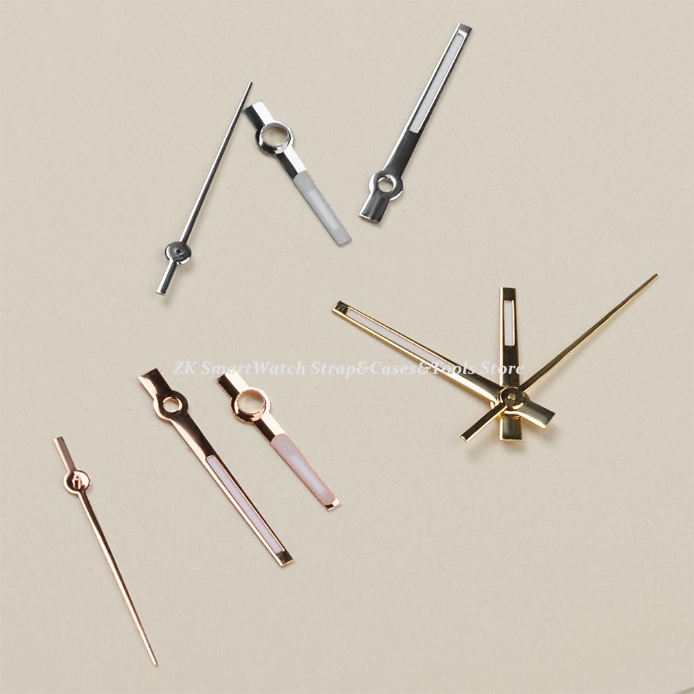 NH35 Hands Rose Gold Silver Gold Watch Hands Green Luminous for NH35/NH36/4R/7S Movement Watches for Pointers Watches Parts
