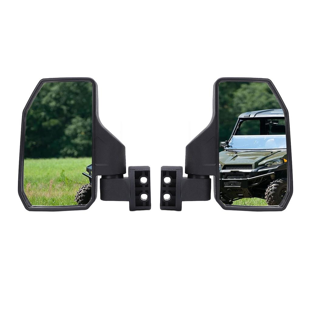 UTV Side Mirror Foldable Adjustable Clear Visibility Stable Structure Rear View Mirror Replacement for Polaris RZR XP