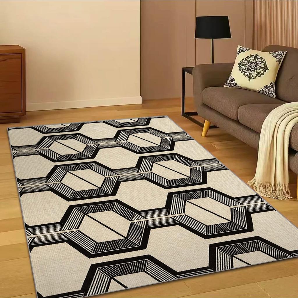 Luxury Moroccan Design Carpet Non Slip Area Rug for Dining Room Living Room Bedroom Floor Mat Home Decor Geometric Pattern Mat