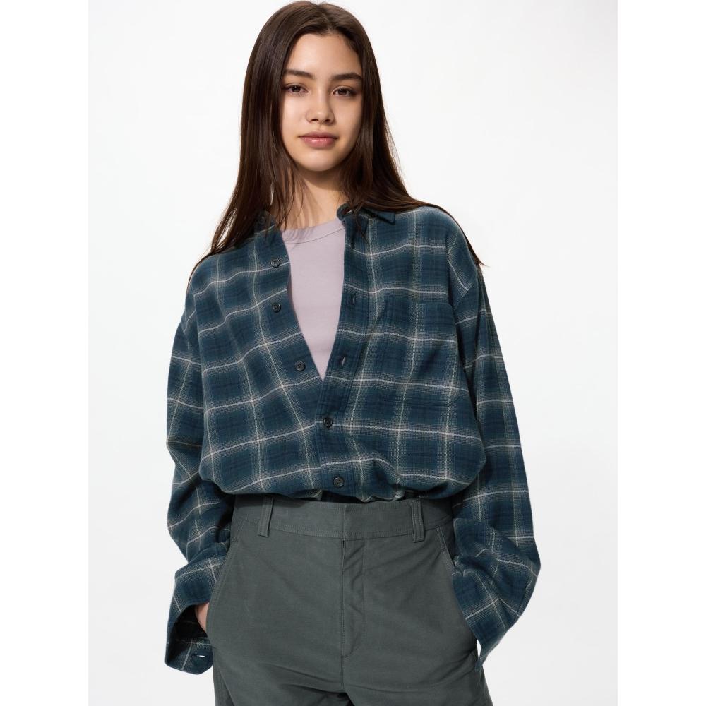 Uniqlo Flannel Shirt Ombre Check