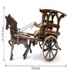 Brass European Horse Carriage Showpiece, Standard, Multicolour, Pack of 1