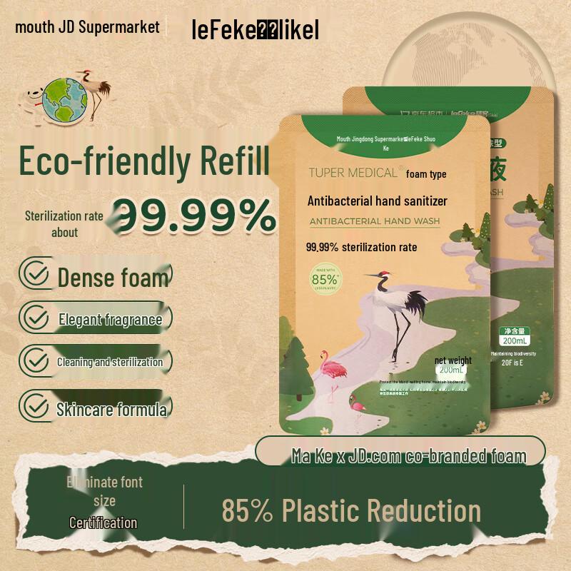 

Likco Eco-Friendly Foaming Hand Soap Refill