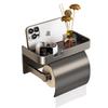 Wall-Mounted Waterproof Toilet Paper Holder - Punch-Free Bathroom Tissue Box