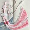 Chinese Style Peace Buckle Lotus Double Color Tassel Fringe Trim Beaded Sewing Accessories For Hanfu Waist Pendant