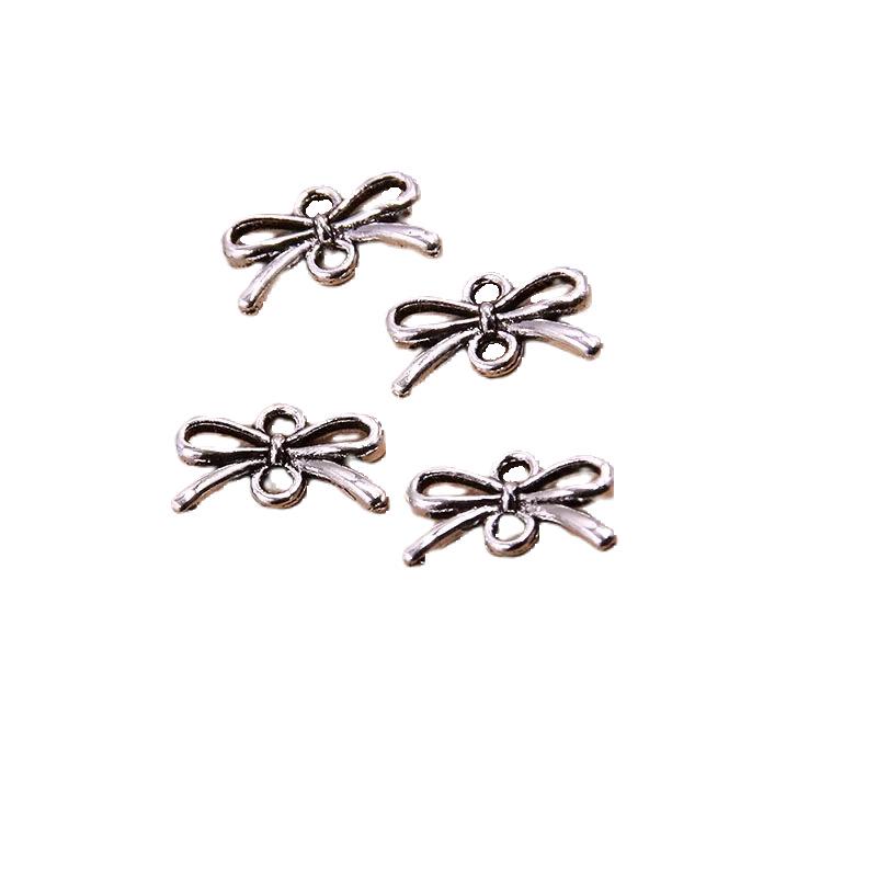 23 Styles Bowknot DIY Alloy Hollow Pendant Charm for Handmade Necklace & Bracelet