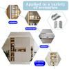 50pcs Multi-Functional Angle Brackets, Suitable for Cabinets and Shelves, Can Be Used in Both Home and Office Settings.
