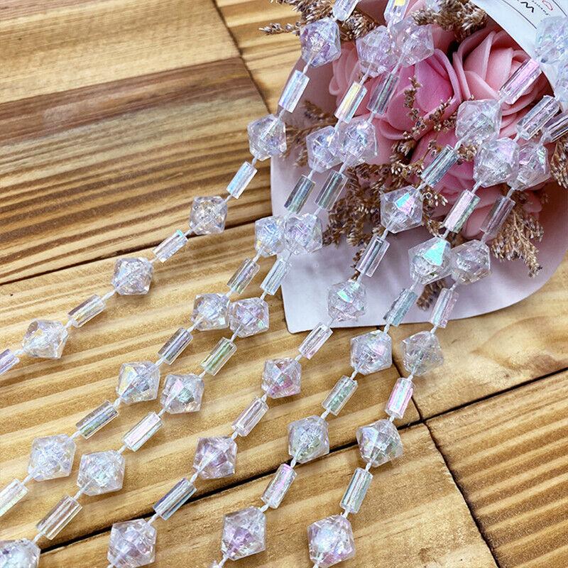 

500g Bead Curtain Wedding Party Decor Stage Tree Bead Chain Chandelier Crystal String DIY Party Decoration Stage Decoration