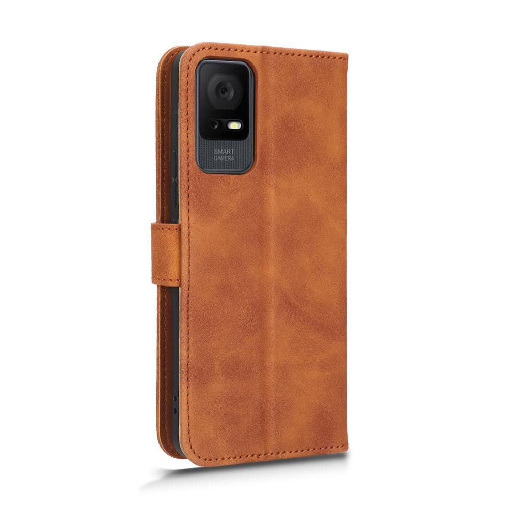 Cross-Border Flip Leather Phone Case for TCL 408/406/T506D/405 - European/American Card Slot