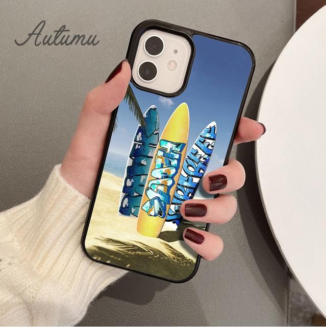Surfing Hawaii Paradise Phone Case for iPhone 11 12 13 14 Pro Max mini XR XS SE 2020 7 8 Plus Samsung Galaxy S21 S22 shell