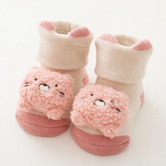 1 Paar elastische, dickere Babysocken aus Baumwolle, schöne, gut gewebte Kleinkindsocken für zu Hause